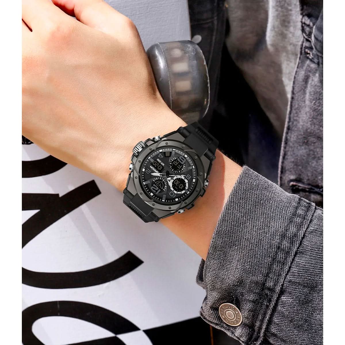 Multifunctional Watch with Analog and Digital Display for Men | Sansoti