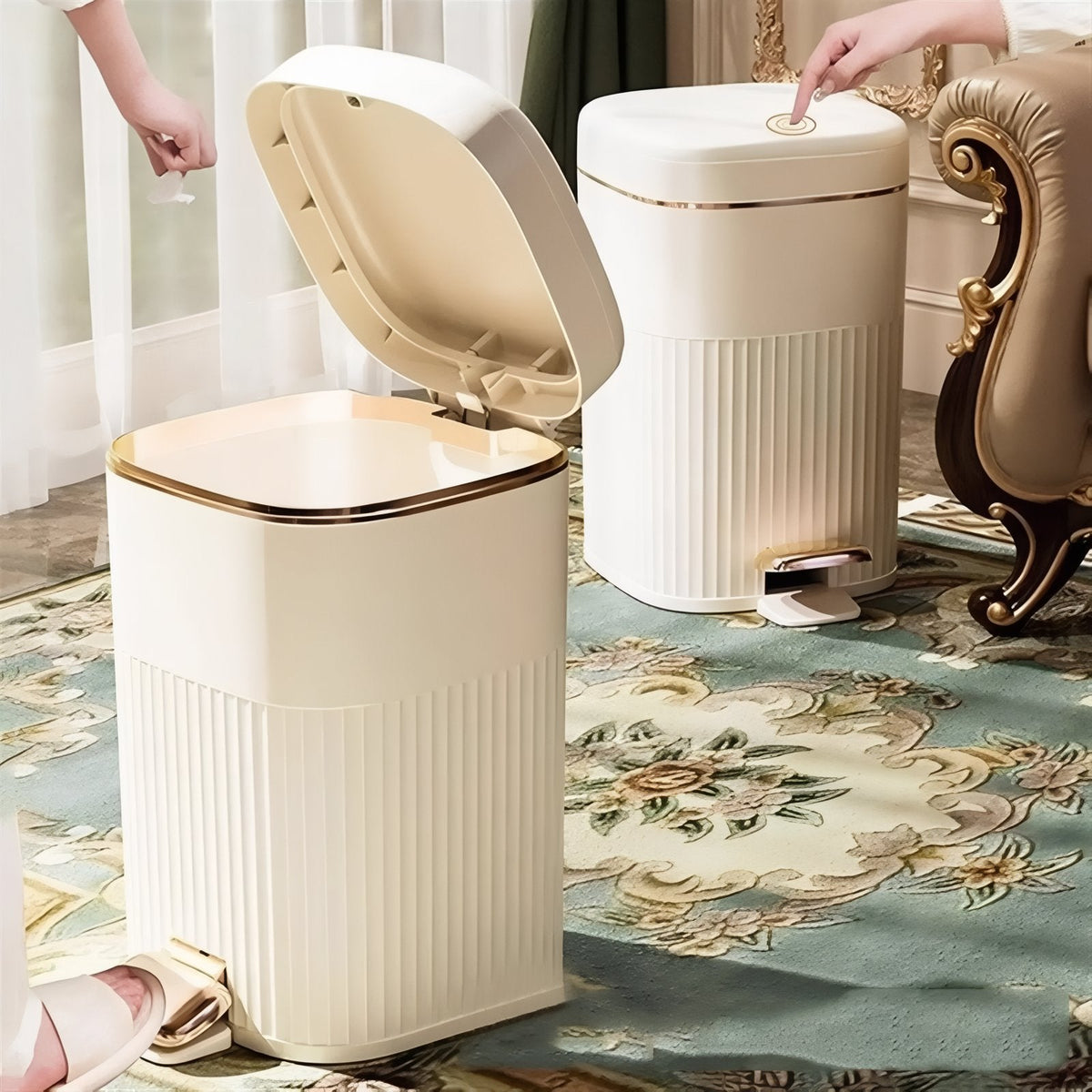Pedal bin with Elegant Design – Hygienic waste bin for bathroom and kitchen