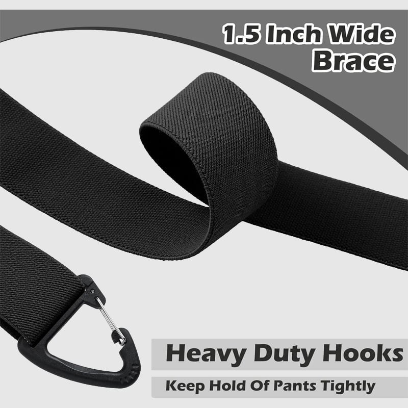 Suspenders with 4 Clips – Adjustable and Non-Slip for Comfortable Wear | Sansoti