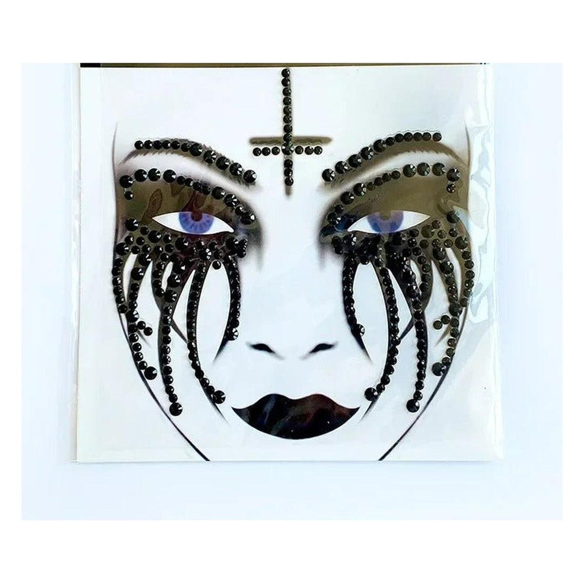 Gesichtsschmuck Halloween Totenkopf Stern Spinne Selbstklebend Acryl Strass Glitzer Party Verkleidung Karneval | Sansoti