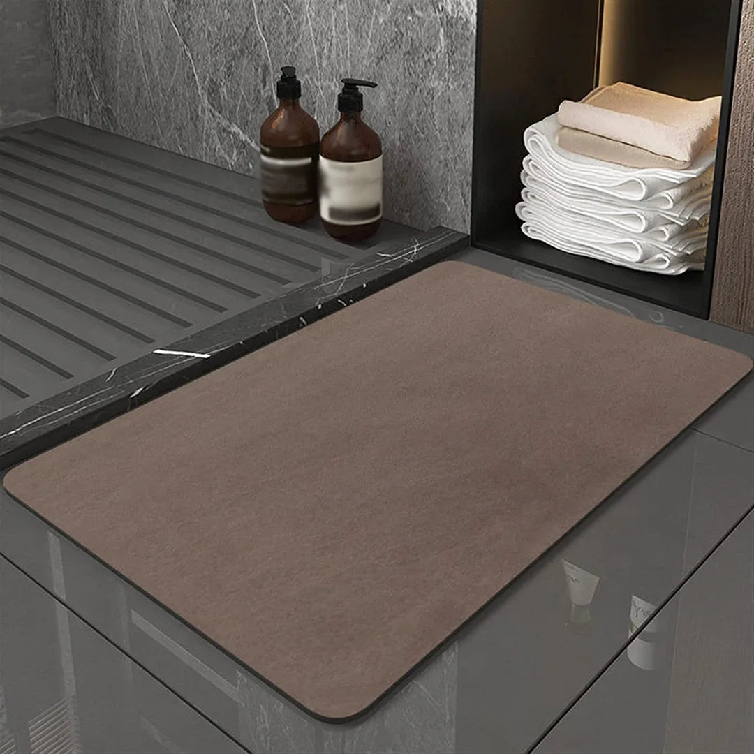 Quick-Drying Entrance Doormat Indoor 40x60 cm Diatomaceous Earth Non-Slip Rubber Backing Kitchen Balcony Hallway | Sansoti
