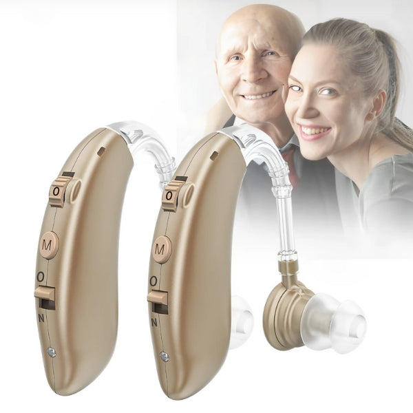 Digital Rechargeable Hearing Aid with Volume Control for Left and Right Ear Hearing Protection for Seniors | Sansoti