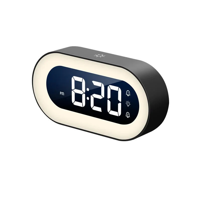 Light Alarm Clock with Sunrise & Night Light – AuroraGlow | Gently Wake Up with Light and Sound | Restfield