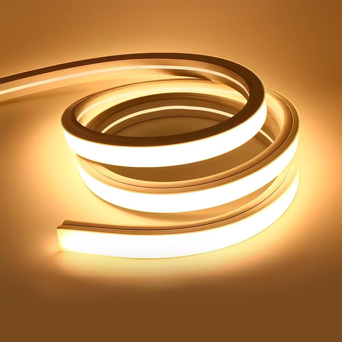 Flexibele LED Neonstrip 144 Leds Waterdicht IP67 Instelbare Lichtkleur Verzonken Lineaire Verlichting | Sansoti