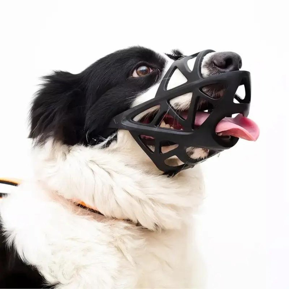 Soft Breathable Dog Muzzle Adjustable for Safe Walks Training Vet Visits Dog Comfort | Sansoti