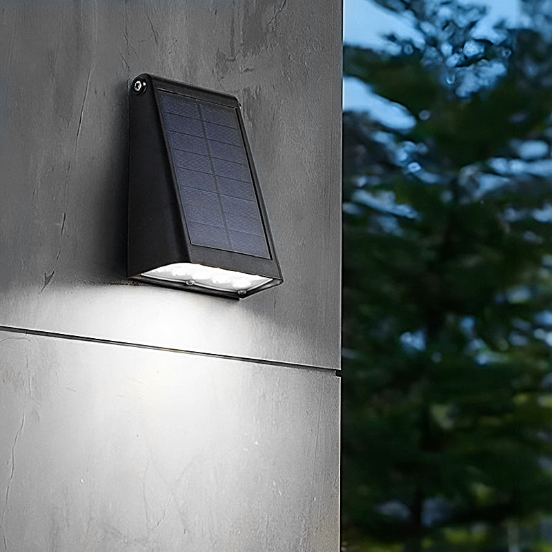 Solar Downlight Wall Lamp for Outdoor Use with Adjustable Solar Panel and IP65 | Sansoti