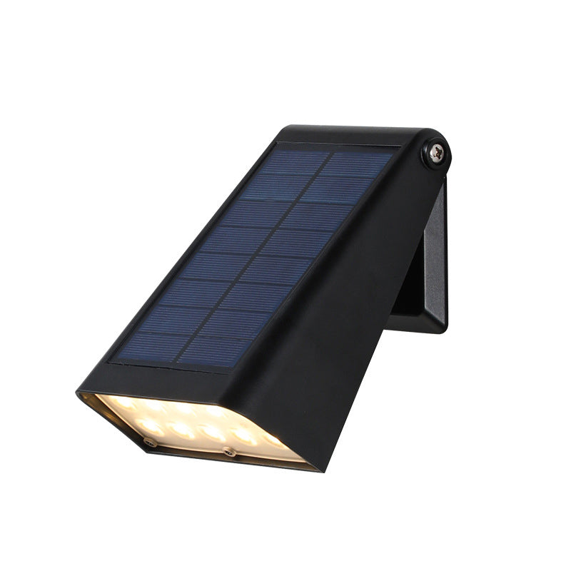 Solar Downlight Wall Lamp for Outdoor Use with Adjustable Solar Panel and IP65 | Sansoti