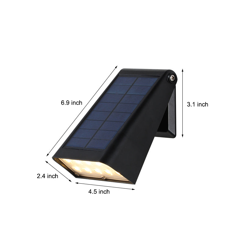 Solar Downlight Wall Lamp for Outdoor Use with Adjustable Solar Panel and IP65 | Sansoti