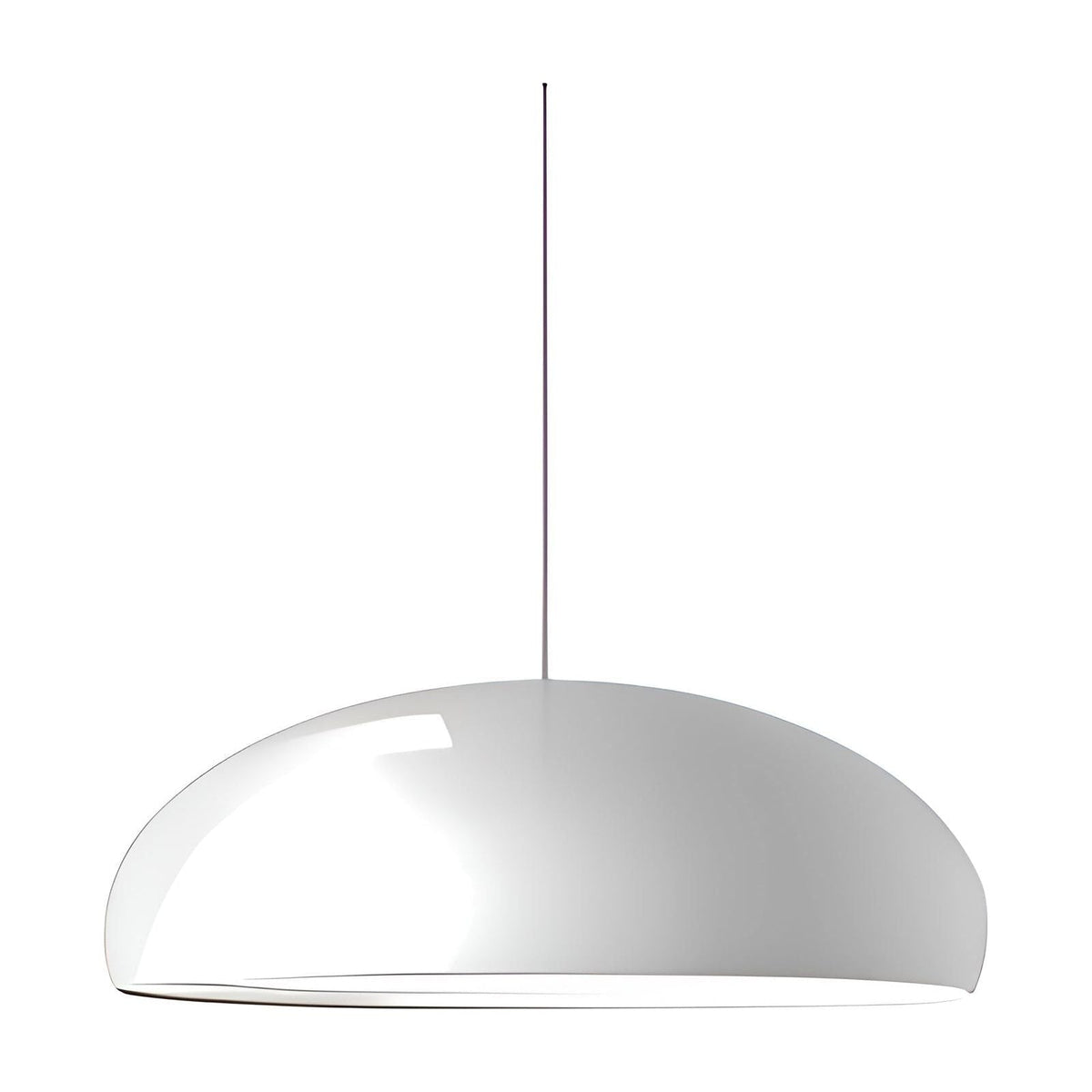 Pendant Lamp Round Glossy Metal Nordic Design LED Dining Table | Sansoti