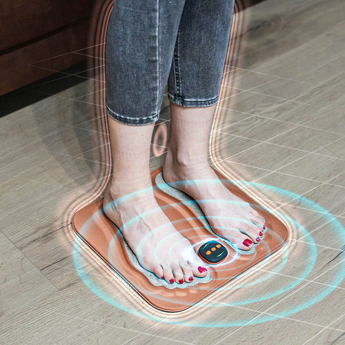 Foot Massage Mat with Electrical Stimulation Copper Fiber for Home Relaxation Tired Feet Wellness | Sansoti