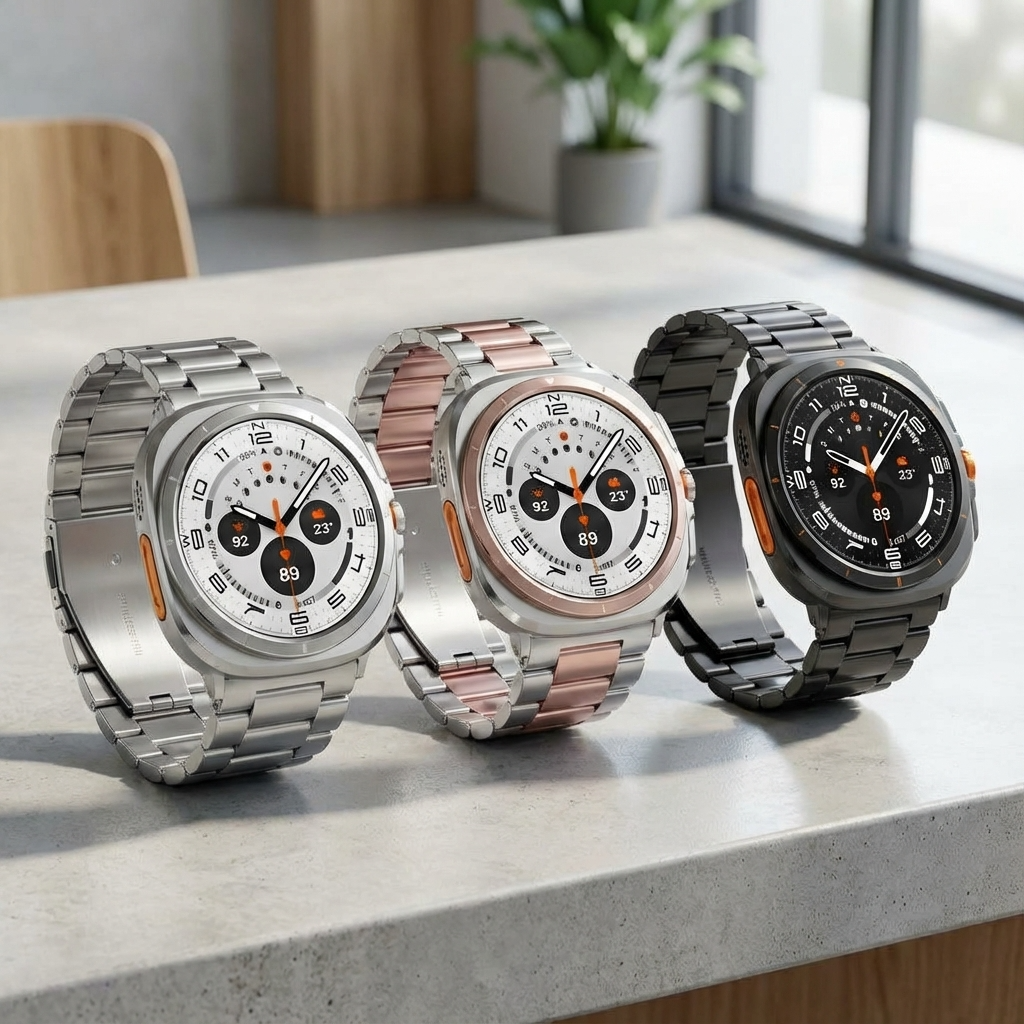 Edelstahlarmband für Smartwatch 47 mm Metallarmband Premium-Finish Verstellbares Armband Elegant | Sansoti