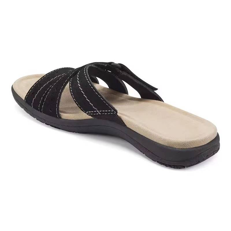 Chanclas ortopédicas para mujer con triple soporte para el arco del pie, ajustables y antideslizantes, cómodas | Sansoti