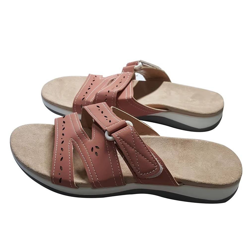 Chanclas ortopédicas para mujer con triple soporte para el arco del pie, ajustables y antideslizantes, cómodas | Sansoti