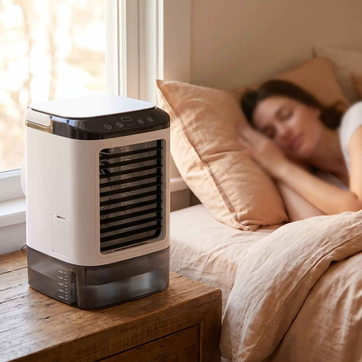 Portable Air Cooler with Ultrasonic Technology and 3 Speeds for Optimal Cooling | Sansoti