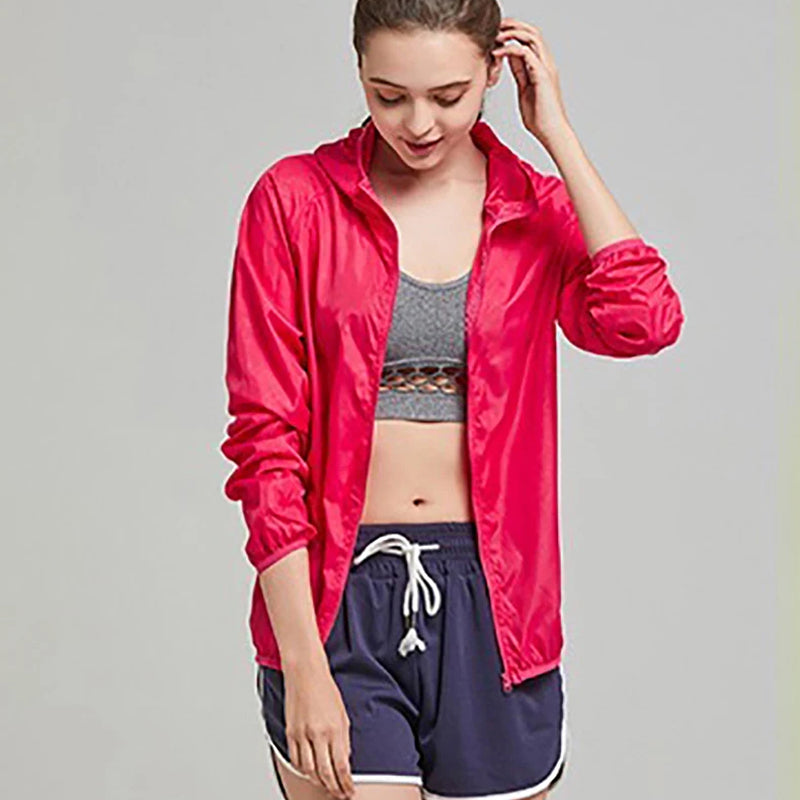 Ultralight Waterproof Windbreaker Women Men Rain Jacket Breathable Packable Outdoor Hiking Cycling Sports | Sansoti
