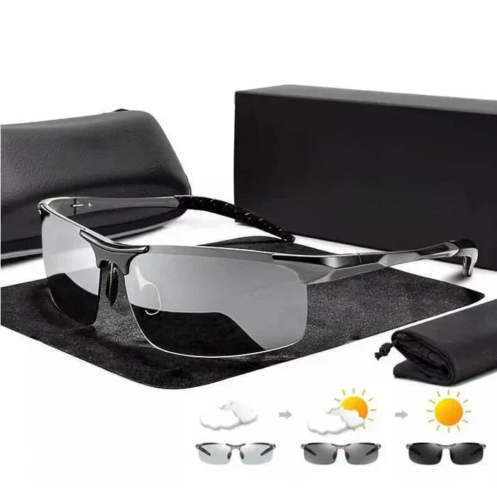 Selbsttönende Lesebrille mit Blaulichtfilter, TR90-Fassung, UV400, photochromatisch, für den Innen- und Außenbereich | Sansoti