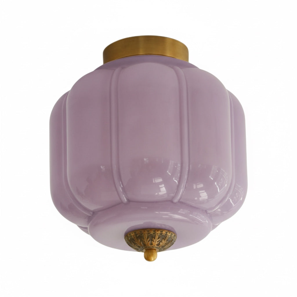 Deckenlampe Milchglas Glas-Schirm Moderne Beleuchtung Skandinavischer Stil Wohnzimmer Esszimmer Schlafzimmer Flush Mount | Sansoti