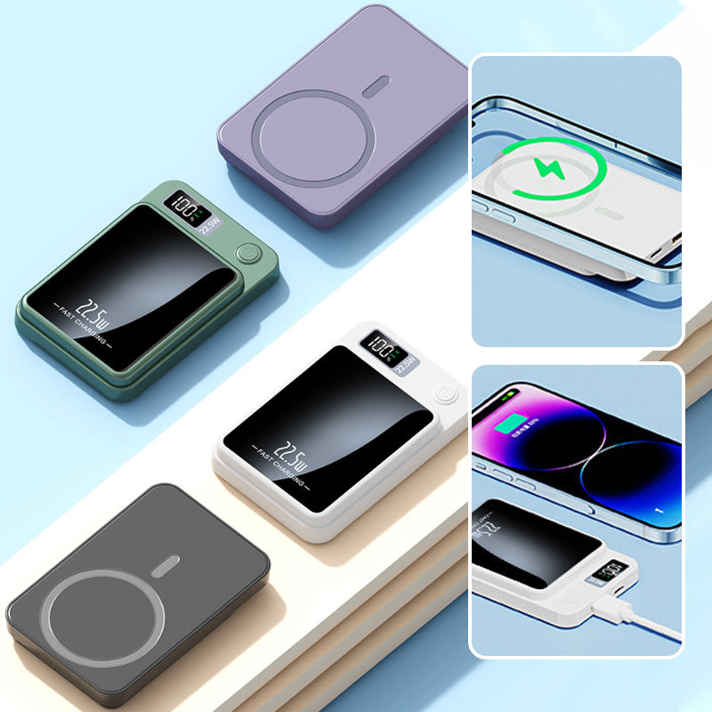Portable Power Bank 20000mAh – Fast Charger with Wireless Charging | Sansoti