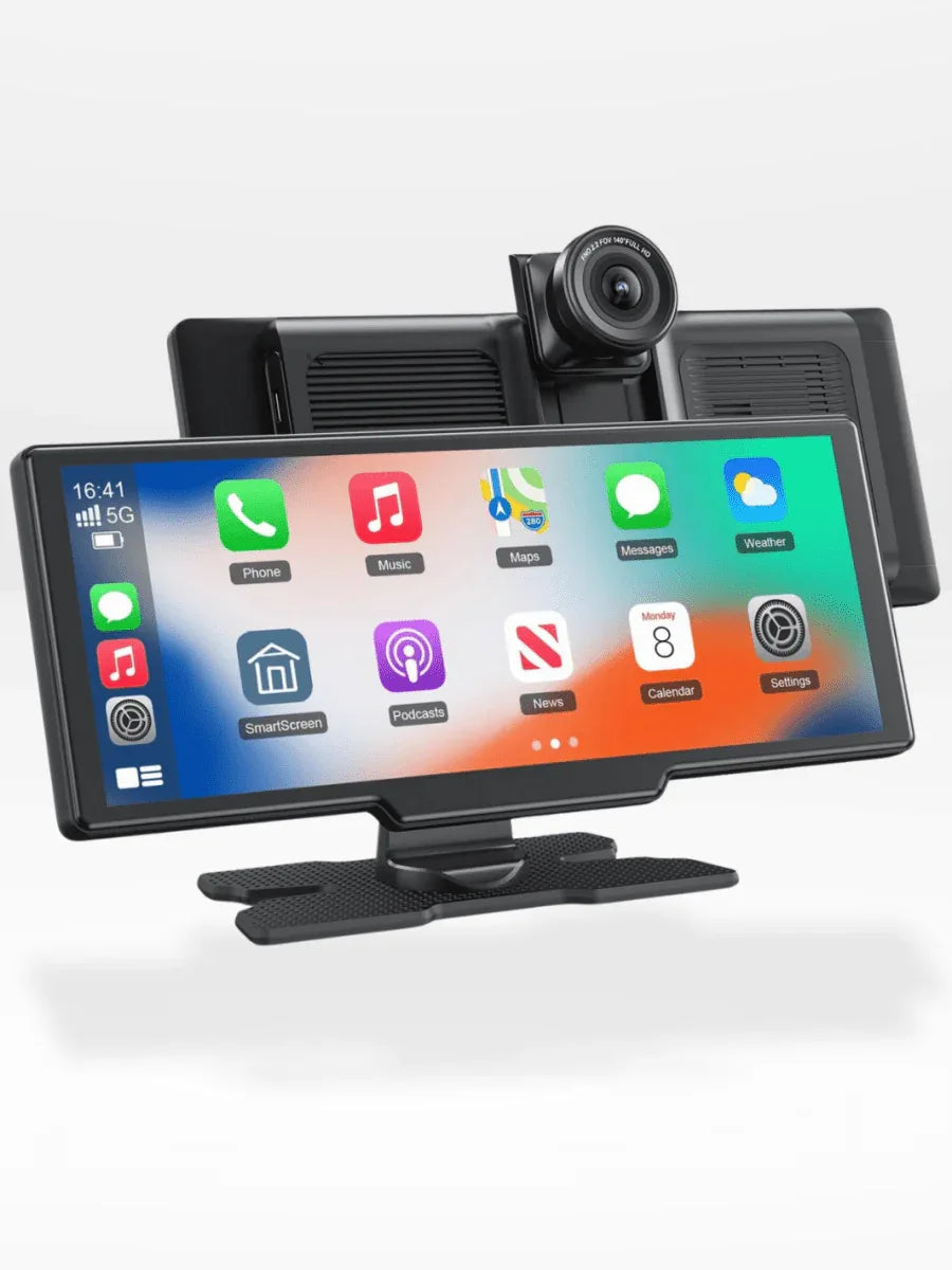 Écran CarPlay avec caméra embarquée, écran tactile 10,26 pouces, GPS, Bluetooth, Wi-Fi, commande vocale mains libres, multimédia automobile | Sansoti