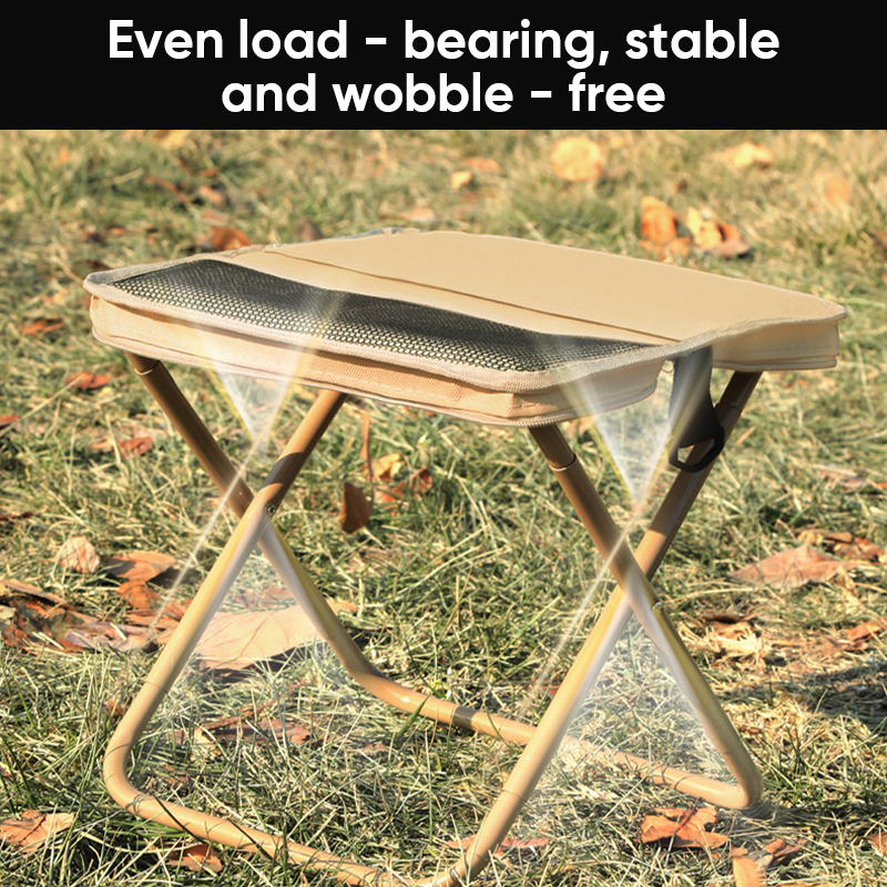 Tabouret de camping pliable avec dossier et sac de transport – Siège d’extérieur portable pour la pêche, la randonnée et les pique-niques | Sansoti