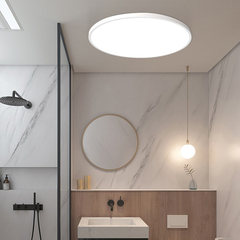 Ronde LED Plafondlamp Metaal Wit Zwart Eetkamer Dimbaar Moderne Plafondverlichting Sfeervol Woonkamer | Sansoti