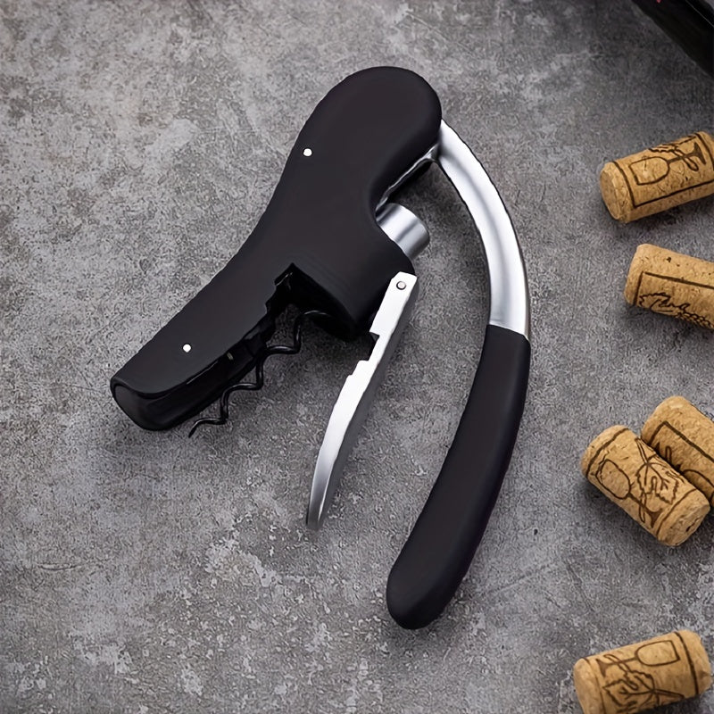 Ergonomic Corkscrew with Lever for Effortless Wine Bottle Opening – Professional & Comfortable | Sansoti