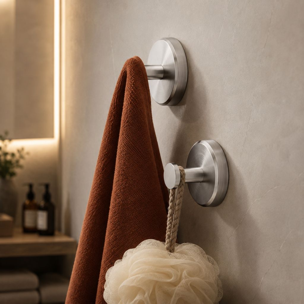 Zuignap Wandhaken Set 4 Stuks Zonder Boren Mat Zwart Goud Zilver Badkamer Keuken Handdoek Organizer Houder | Sansoti