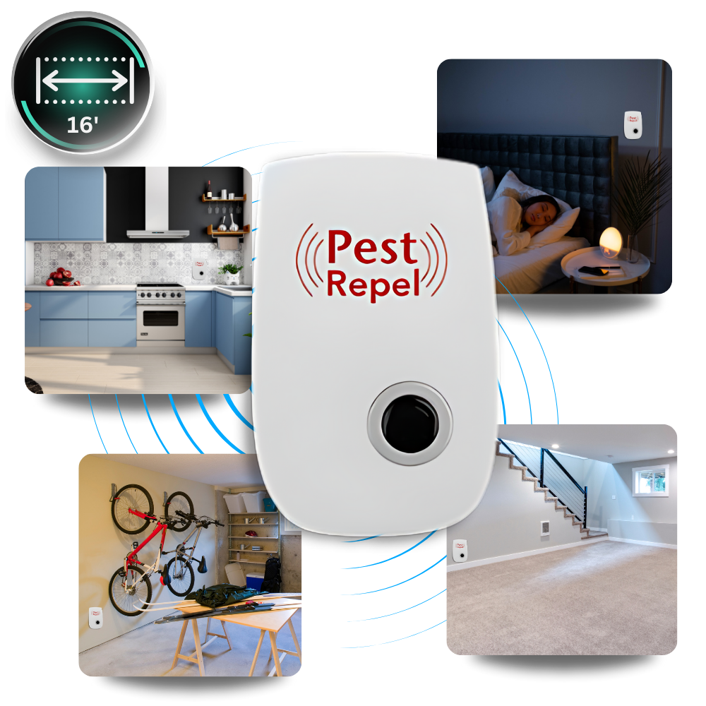Electronic Pest Repeller Ultrasonic Deterrent Device for Mice Insects Safe Pet-Friendly Energy Efficient | Sansoti