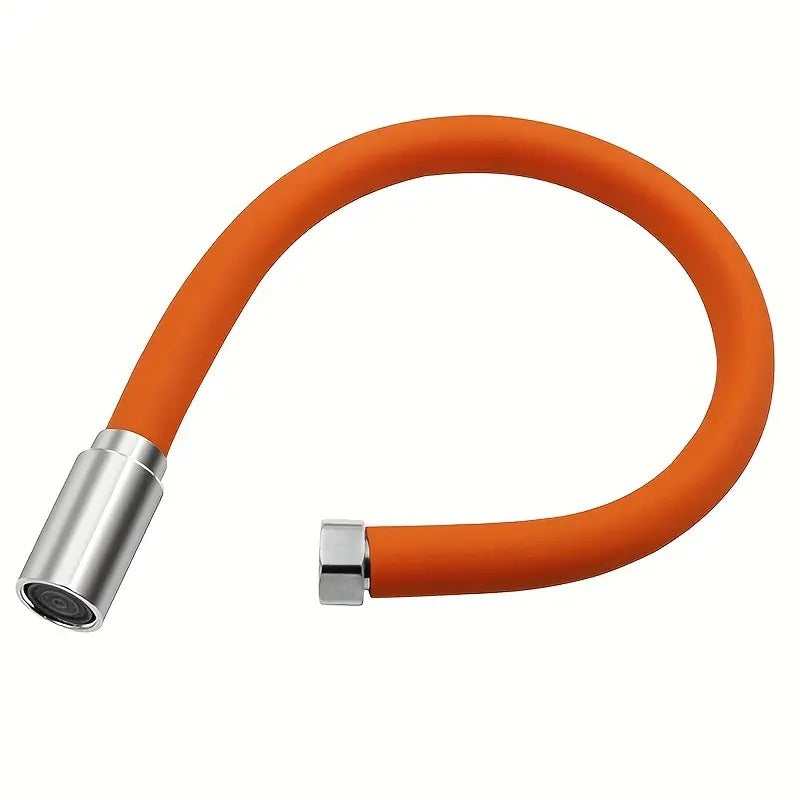 Flexible Faucet Extender 360° Bendable Silicone Kitchen Bath Black Orange | Sansoti