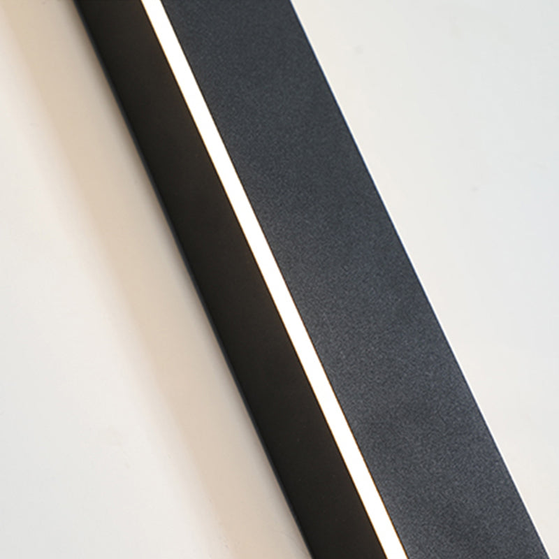 Aplique exterior LED negro de aluminio IP65 30-200cm moderno | Sansoti