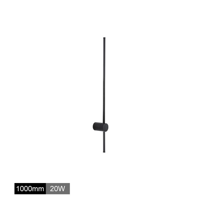 Minimalistische Metall-Wandleuchte mit linearem Design für Wohnzimmer, Schlafzimmer, Esszimmer und Leseecke als stimmungsvolle Beleuchtung | Sansoti