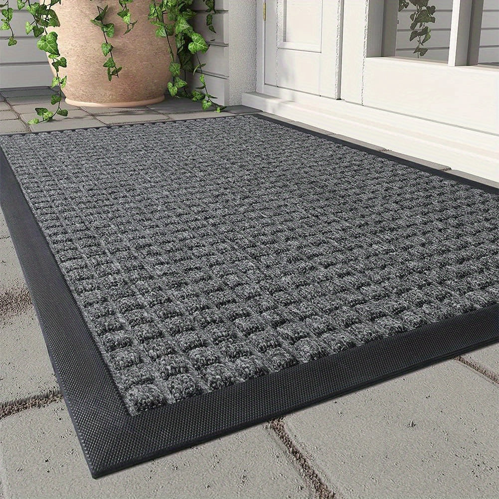 Weather-Resistant Doormat with Non-Slip Backing for Indoor and Outdoor Use, Hallway Entrance Floor Mat, Non-Slip | Sansoti