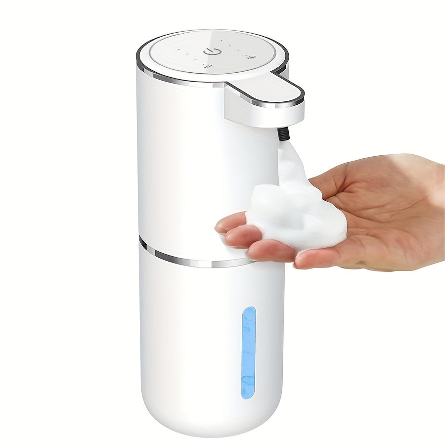 Automatic Soap Dispenser Sensor 380ml Plastic White Bathroom Kitchen Wall Mount Foam Dispenser USB Rechargeable | Sansoti
