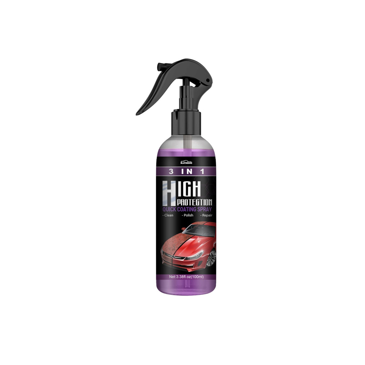 3-in-1 Car Protective Coating Spray – High Gloss & Waterproof – For Paint & Exterior | Sansoti