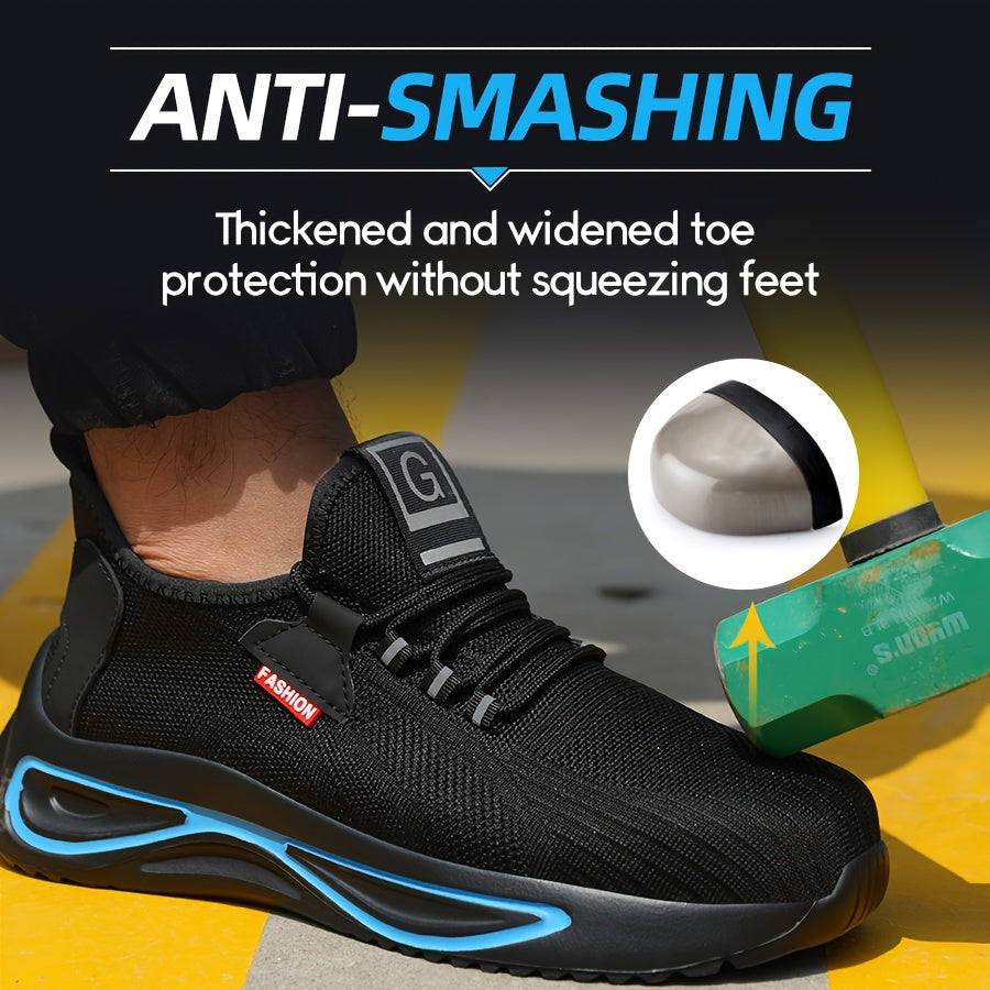 Men's Work Shoes – Lightweight with Steel Toe and Non-Slip Sole | Sansoti
