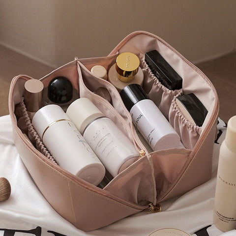Kosmetik-Organizer-Tasche mit Fächern | Reise-Make-up- und Kulturtasche für unterwegs und zu Hause | Sansoti