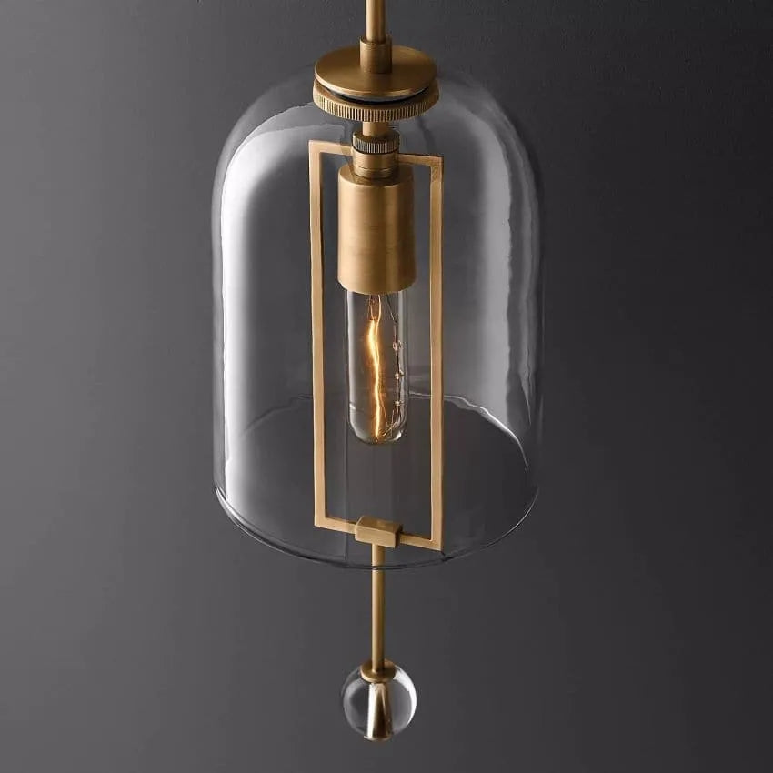 Sculptural Wall Light Glass Globe Balance Design 58cm 73cm Vintage Brass Black Nickel Living Room Bedroom | Sansoti