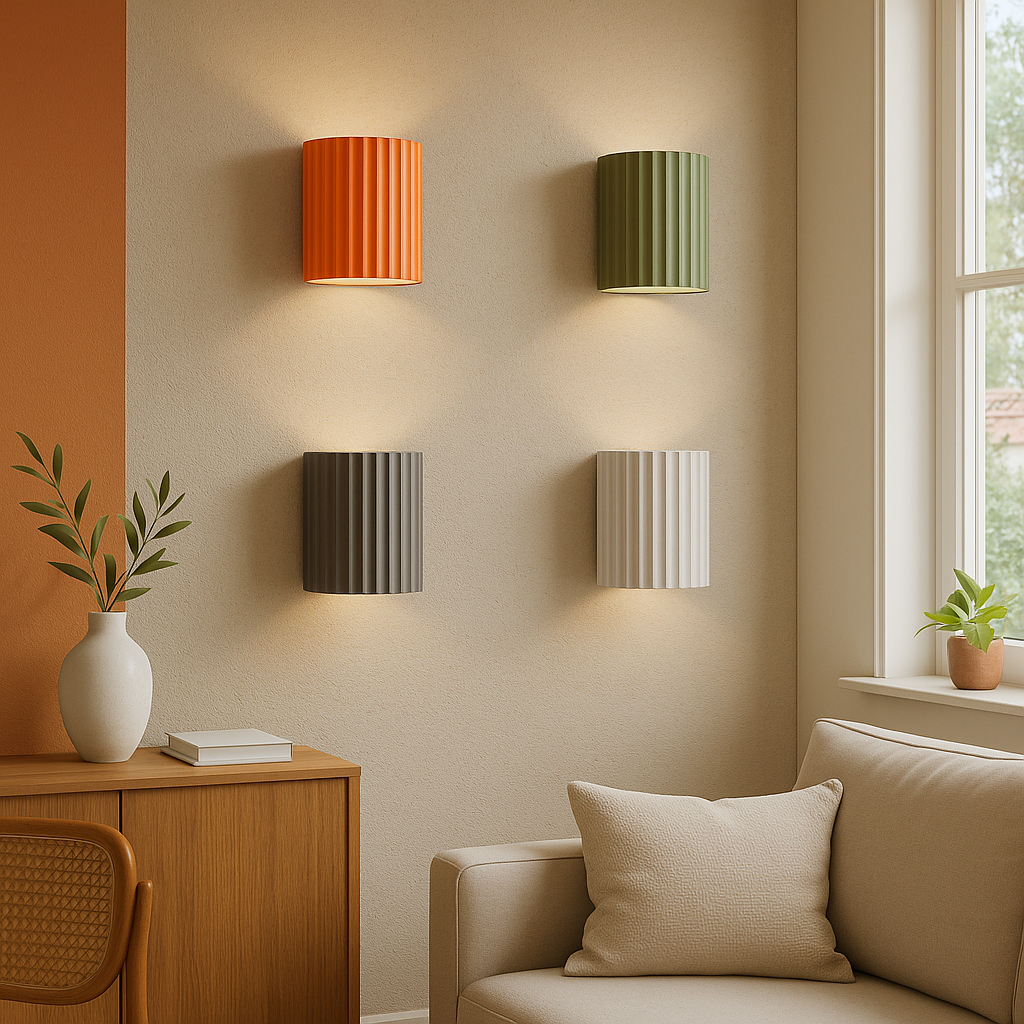 Macaron Wall Lamp Resin LED Ø33cm Colorful Interior Wall Lighting Ambient Lamp Design Lamp Modern | Sansoti