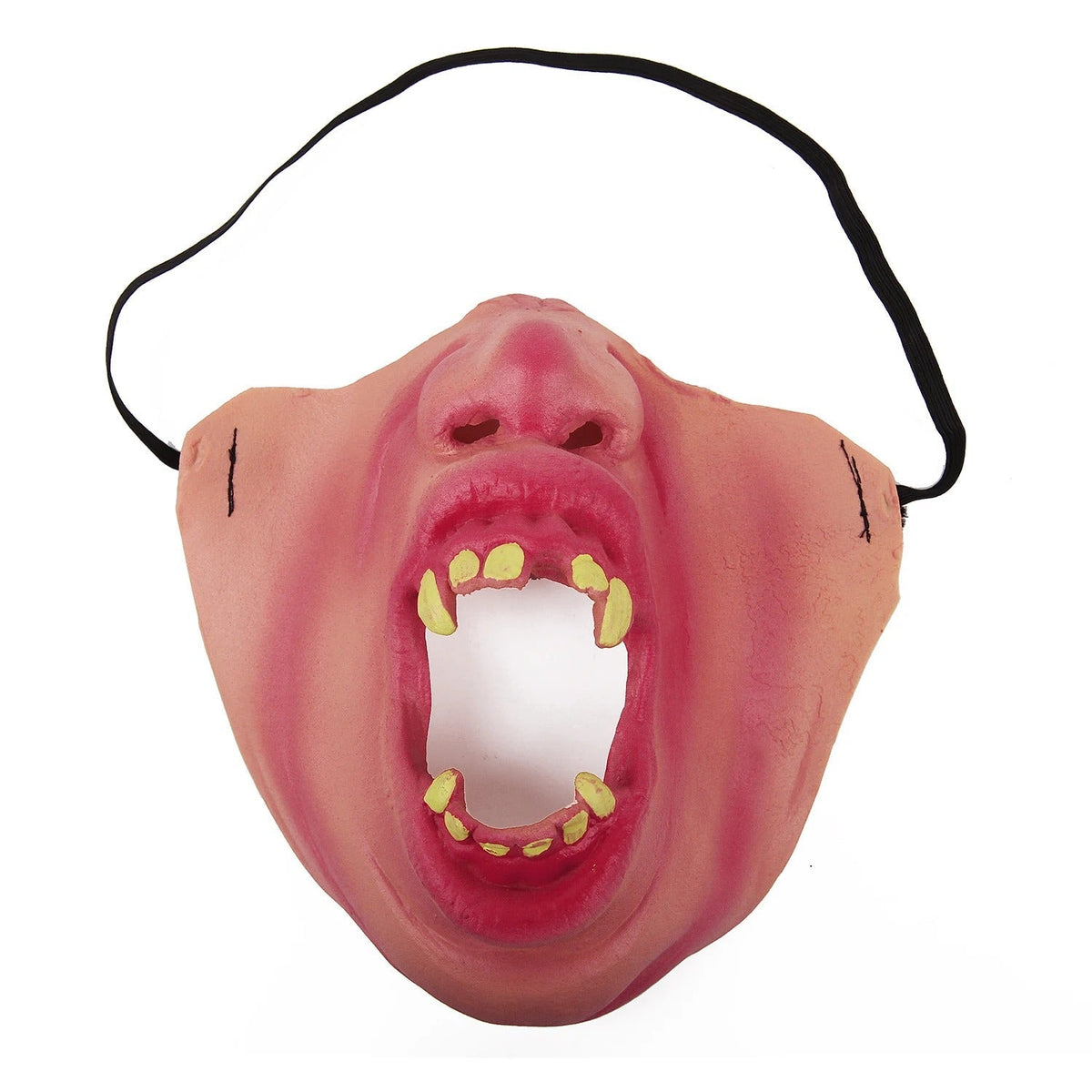 Half Masker Griezelige Gezichten – Rubber Feestmasker voor Halloween & Carnaval – Humoristische Verkleedaccessoire | Sansoti