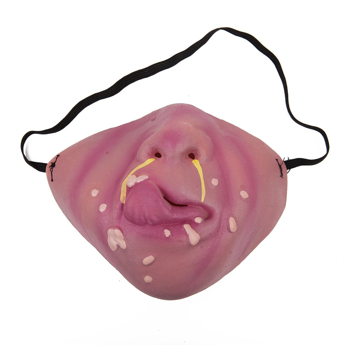 Half Masker Griezelige Gezichten – Rubber Feestmasker voor Halloween & Carnaval – Humoristische Verkleedaccessoire | Sansoti