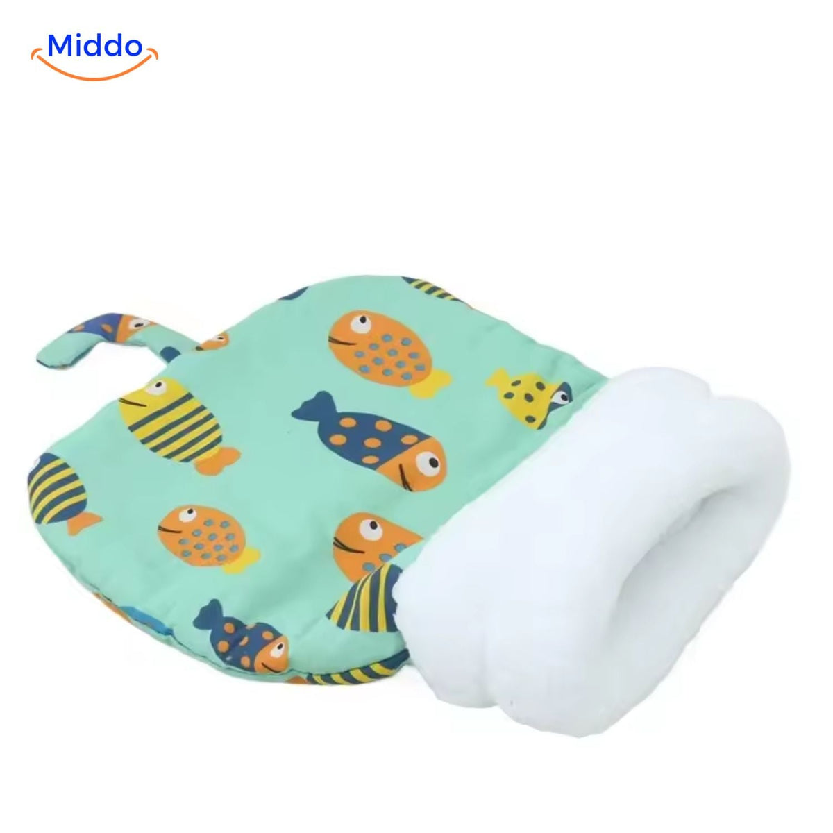 Plush Patterned Cat Bed Sleeping Bag - Warm and Comfortable for Small and Large Cats, All Seasons Pet | Sansoti