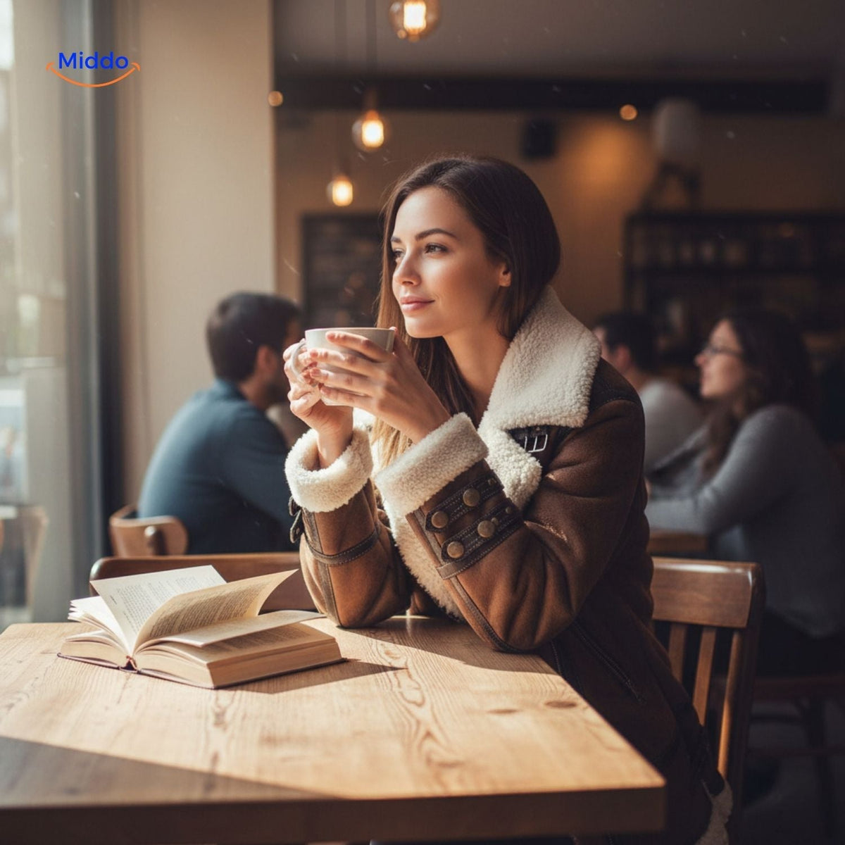 Lange Gevoerde Winterjas voor Dames | Suède-look | Zachte Binnenkraag | Veelzijdig voor Herfst & Winter | Sansoti