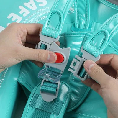 Aide à la natation gonflable bébé avec pare-soleil UPF 50+ et confort flottant doux | Bouée de sécurité pour enfants piscine et plage | Bouée bébé en forme de poisson avec protection | Sansoti