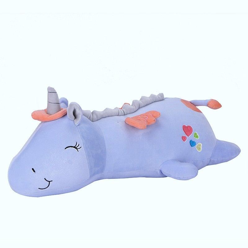 Leuchtendes Kuscheltier Einhorn mit LED-Beleuchtung 60 cm Plüsch-Nachtlicht Spielzeug für Kinderzimmer | Sansoti