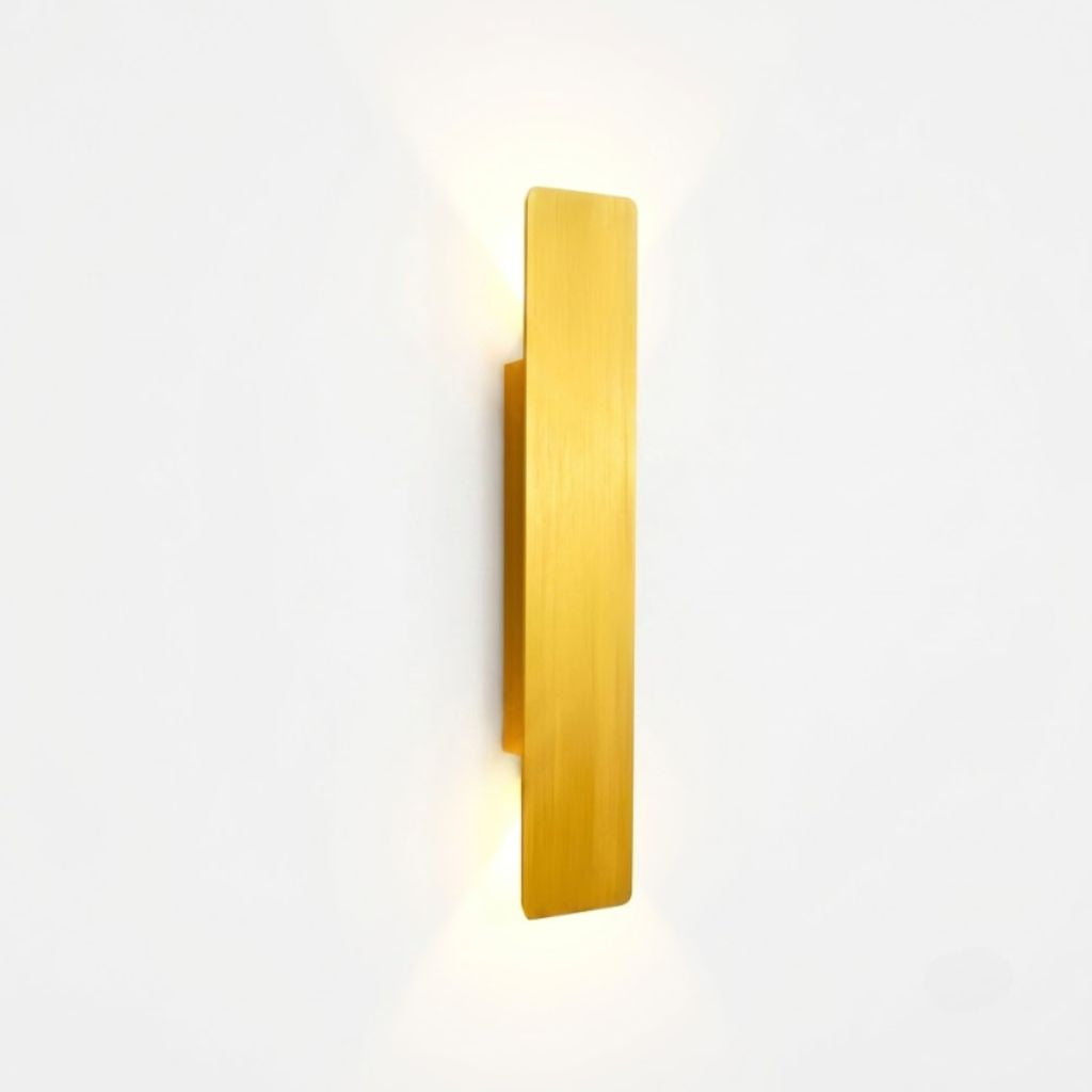Applique murale en aluminium couleur or IP65 étanche, éclairage extérieur LED pour jardin, balcon et terrasse, 6 W, 18 W, 24 W | Sansoti