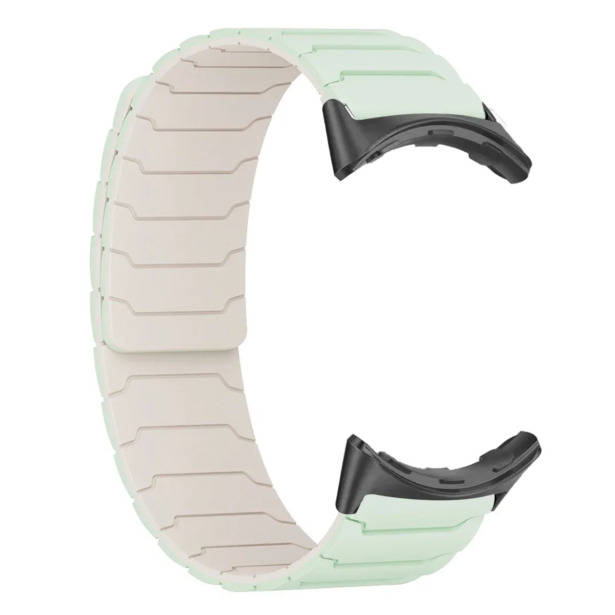 Silicone Smartwatch Band with Magnetic Closure 41mm 45mm Adjustable Sports Wristband Watch Band | Sansoti