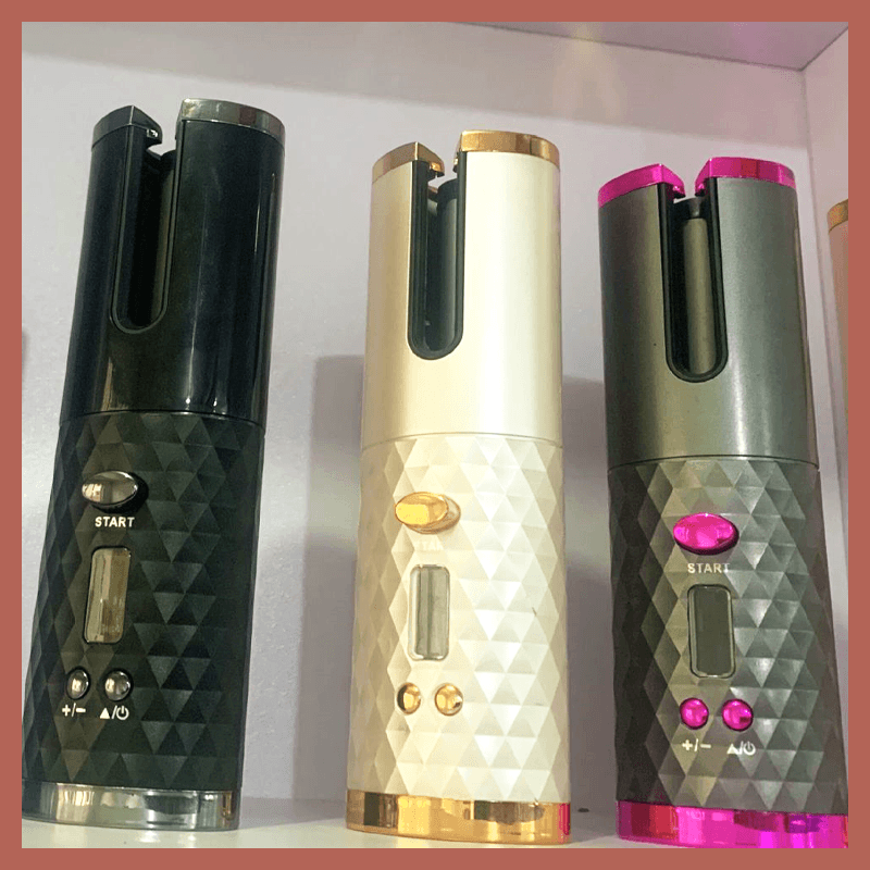 Cordless Automatic Curling Iron with Ceramic Coating and Temperature Control 150-200°C for Perfectly Formed Curls | Sansoti