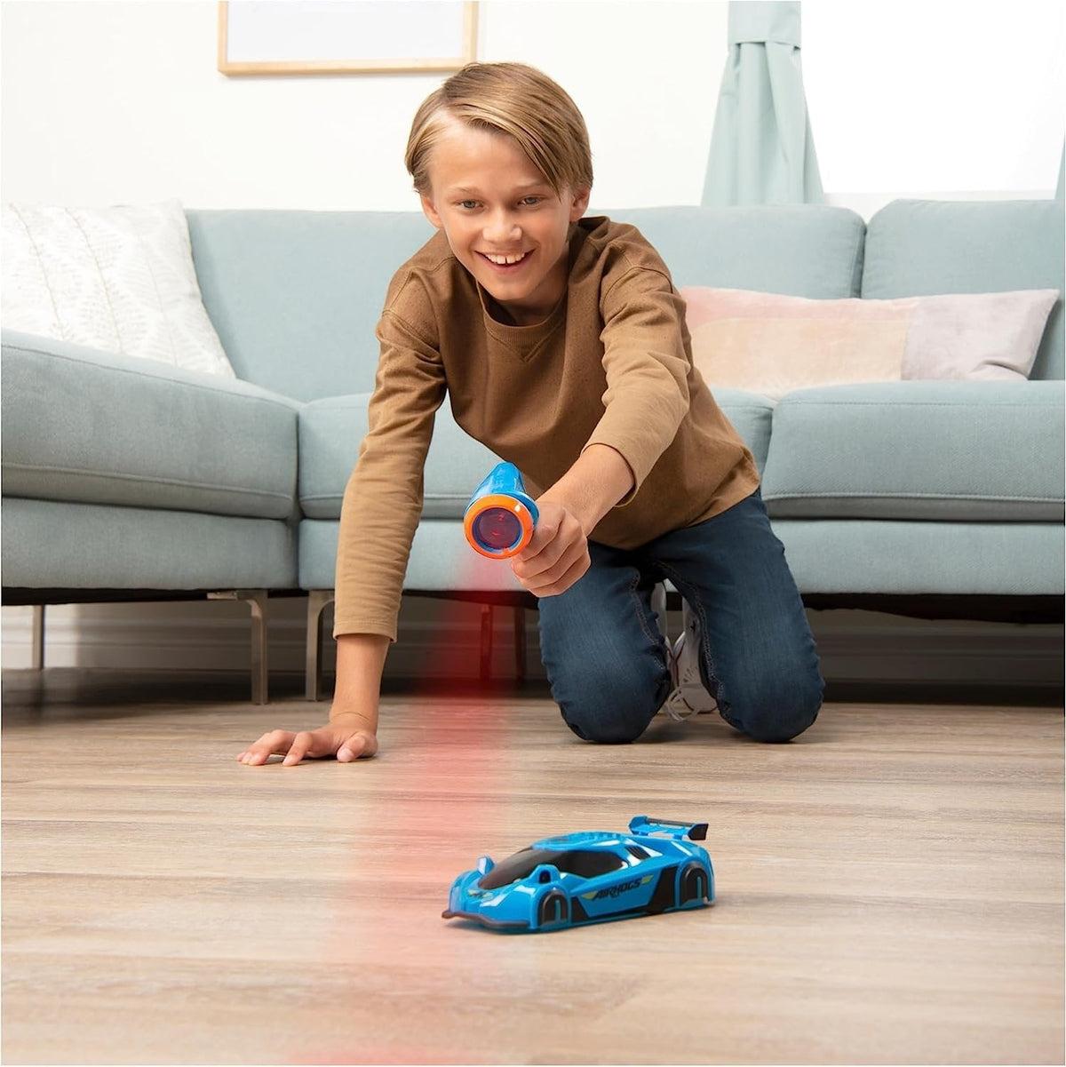 Wall-Climbing Remote-Controlled Car with Laser Steering - Ceiling, Wall and Floor RC Racing Car with LED Lights | Sansoti
