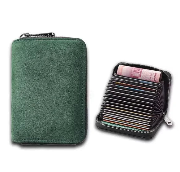 Compact Leather Card Holder Multifunctional Wallet for Business Cards Credit Cards Driver's License and Other Cards | Sansoti