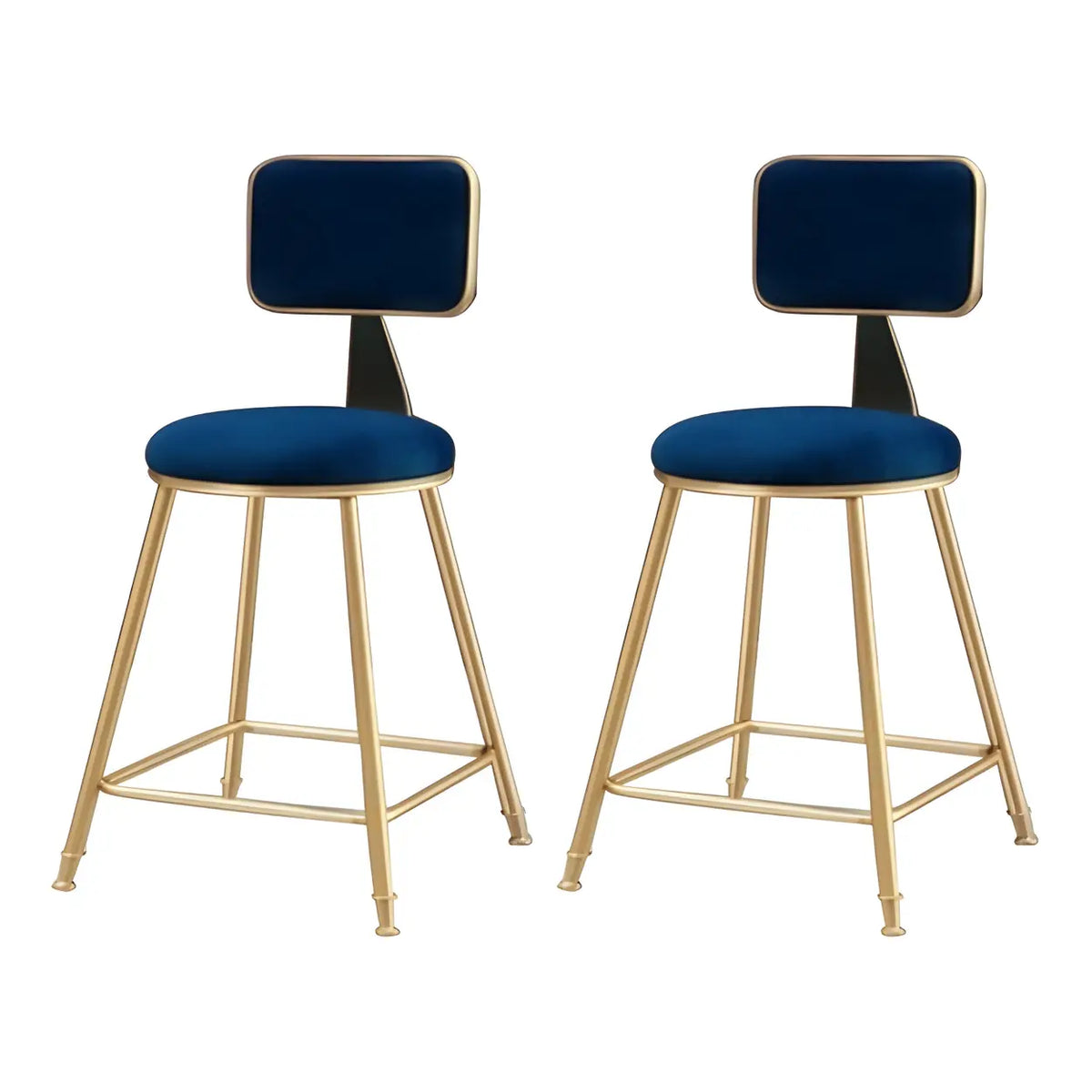 Barstoel met Fluwelen Bekleding en Gouden Frame – Elegante Velvet Kruk voor Keukeneiland en Thuisbar | Sansoti